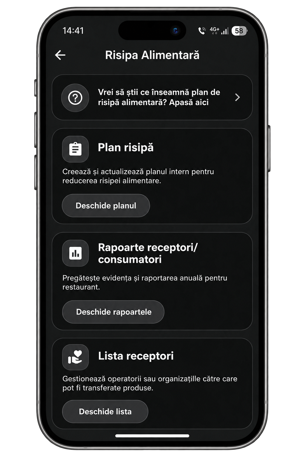 Plan pentru risipa alimentară